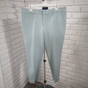 NWT Banana Republic Ladies Size 14 Mint Green 2 Way Stretch Sloan Fit Pants